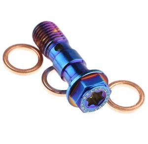 M10x1.25 Metric Thread Double Banjo Bolt Brake Fitting Adapter Car Motorcycle  - Bild 1 von 4