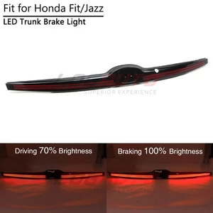 Rear Trunk Third Tail Brake Light For Honda Fit Jazz 2014-2019 Red Led Fog Lamp - Foto 1 di 14