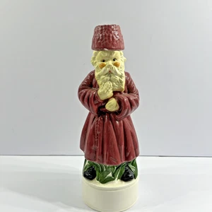 Vintage Hand Painted Santa Russian Ceramic Decanter, an Alberta's Mold 12" Tall - Picture 1 of 12