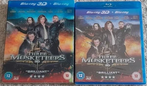 THE THREE MUSKETEERS 3D BLU-RAY 3D + 2D + LENTICULAR SLIP COVER NEW & SEALED  - Picture 1 of 2