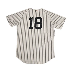 Johnny Damon Yankees Autographed Signed Majestic Authentic Pinstripe Jersey JSA - Picture 1 of 4