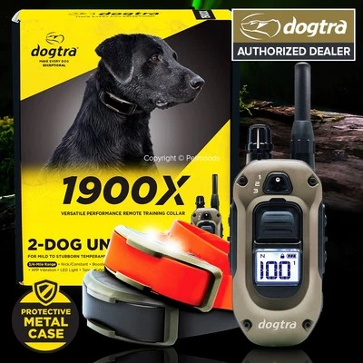 Dogtra 1900X Remote Training Collar 2-Dog, Boost & XPP Vibration, 3/4 Mile Range - Image 1 of 4