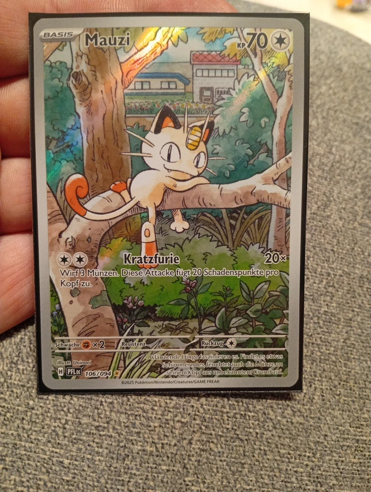 Mauzi 106/094 Fatale Flammen Pokemon Karte Deutsch Near Mint Boosterfrisch - Bild 1 von 2