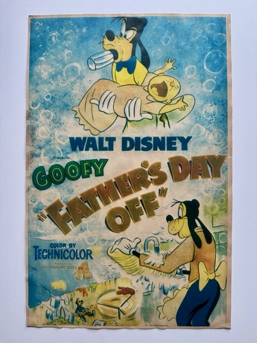 Walt Disneys Goofy Fathers Day Off 1953 Animated Short Movie Poster 
