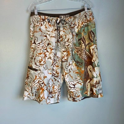 Lost Enterprises Mayhem Board Shorts Nadar Hombres 34 Y2K Bikini Mujeres Surf Raro Foto 1 de 4