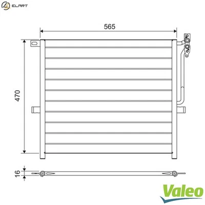CONDENSER AIR CONDITIONING 817383 FOR BMW X3/SAV/E83 N42B18A N46B18A 1.8L 4cyl - Image 1 of 4