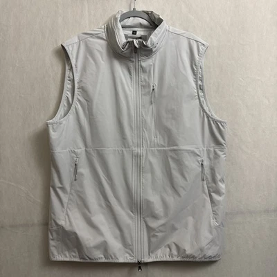 NEW Boggi Milano Men's Size XXL Ice Gray Out Golf B-Tech Full Zip Vest - Image 1 of 4