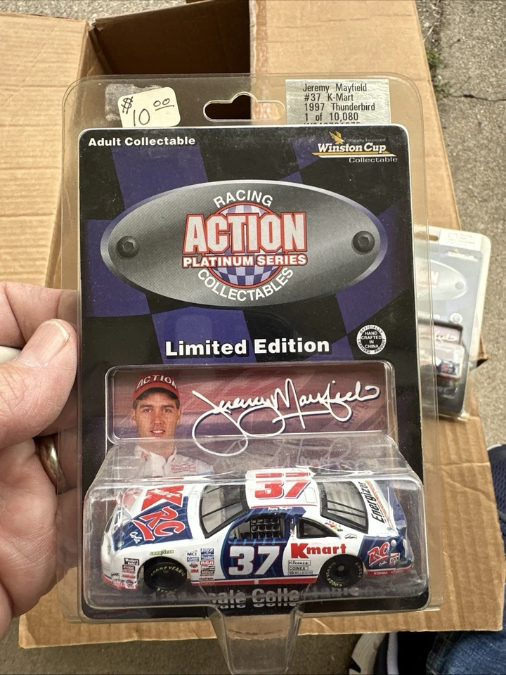 Jeremy Mayfield #37 Kmart 1997 Ford Thunderbird Nascar Action Diecast Car 1:64 - Image 1 of 1