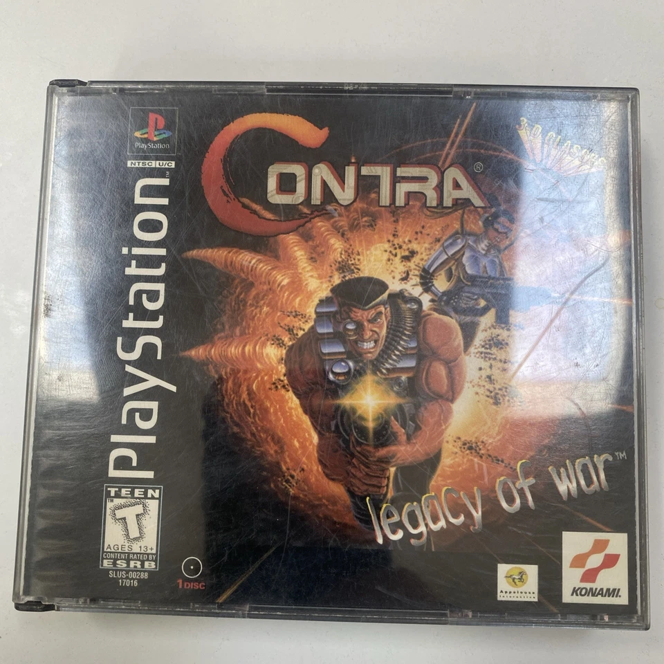 Contra: Legacy of War (Sony PlayStation 1, 1996) - Tested Working Vintage Action - Image 1 of 4