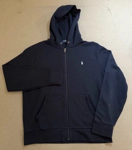 Polo Ralph Lauren Sudadera Adulto Grande Azul Cremallera Completa Mangas Largas Sudadera con Capucha Para Hombre. - Imagen 1 de 9