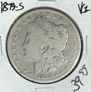 1879-S MORGAN SILVER DOLLAR - VG ~NICE COIN~ - Picture 1 of 2