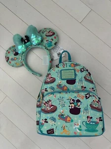 2024 Disney Parks Play In The Park Loungefly Rucksack + Ohren genaue Platzierung Neu mit Etikett - Bild 1 von 9