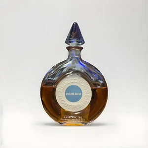 Guerlain L’Heure Bleue Eau de Cologne 3 oz Vintage Crystal Stopper Splash - Picture 1 of 6