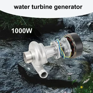 220V 1000W Elektro Wasserkraft Generator Wasser Turbine Hydro Energieerzeuger DE - Bild 1 von 12
