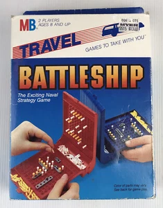 Battleship strategy travel size game by MB 1986 - Picture 1 of 11
