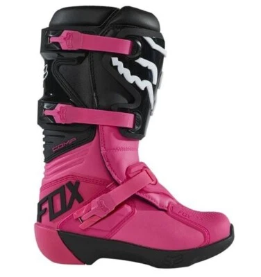 Botas Open Box Fox Racing Youth Comp Dirt Bike Rosa Talla 6 Foto 1 de 4