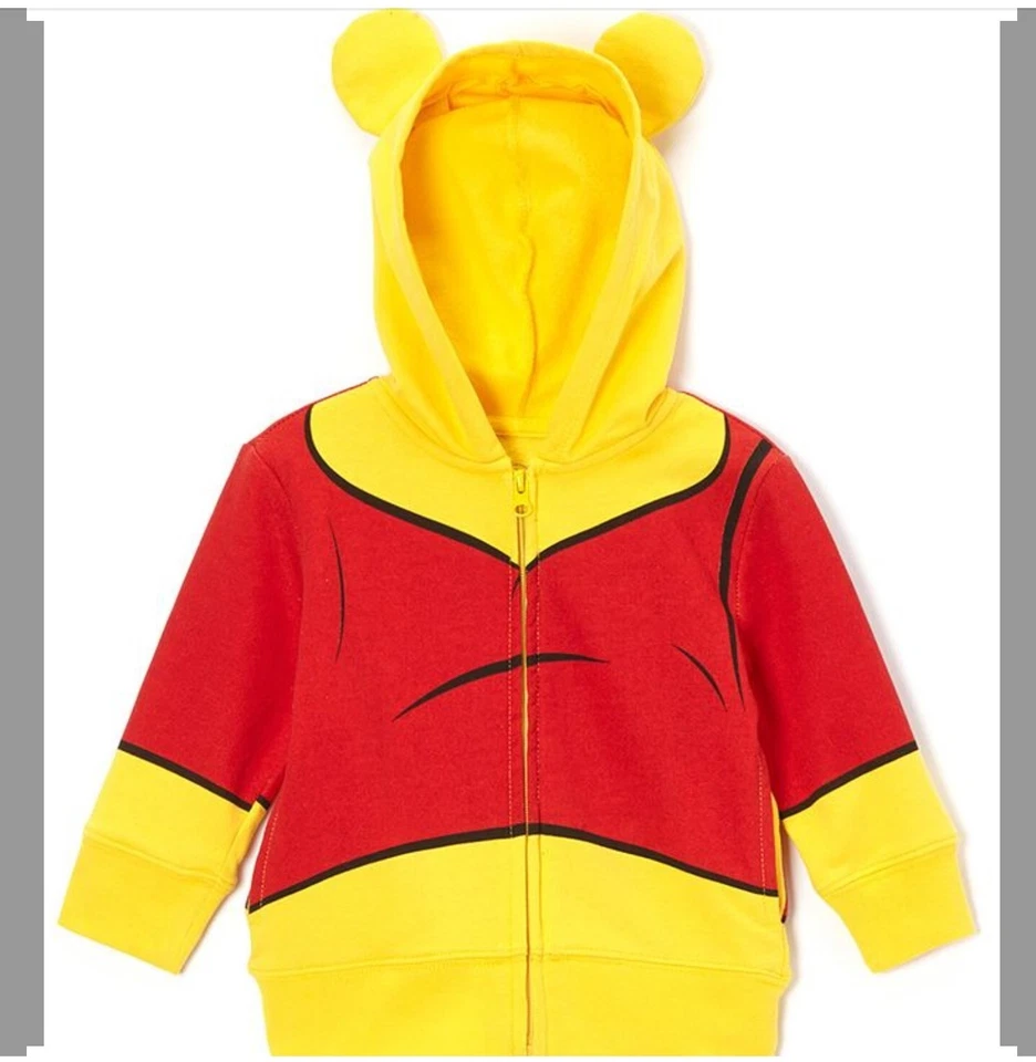 Brand NEW Winnie the Pooh Toddler Hoodie Size 2T, 3T, 4T Yellow/Red - Image 1 of 1