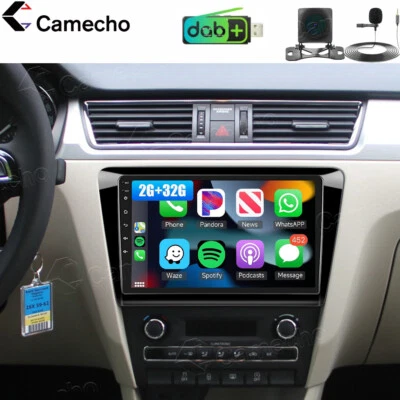 DAB+ Carplay Autoradio Android 13 Für Skoda Rapid Spaceback 12-20 GPS NAV Kamera - Bild 1 von 4