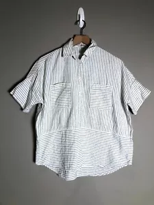Camisa de mensajero Madewell para mujer marfil brillante Jones franela abotonada talla S - Imagen 1 de 8