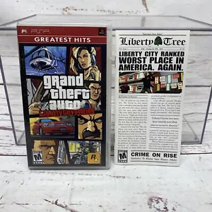 Grand Theft Auto: Liberty City Stories (Sony PSP, 2005) SOLO CUSTODIA E MANUALE - Foto 1 di 3