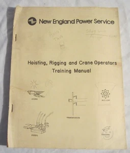 New England Power Service -- HEBE-, RIGGING- & KRANBEDIENUNGSHANDBUCH -- 1975 - Bild 1 von 19