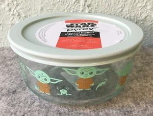 Pyrex Storage Snack Bowl Star Wars Mandalorian Baby YODA 4 Cups NEW Special Ed - Picture 1 of 8