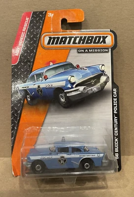 Matchbox MBX Heroic Rescue (2013) '56 Buick Century Police Blue Car 76/120 - Image 1 of 4
