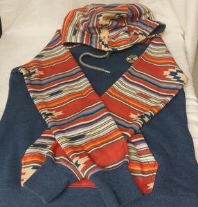 Hooey Youth Large Girls Hoodie Aztec, “Summit” size S Gray, Amber, Yellow, Black - Picture 1 of 4