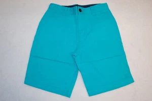 Boys TURQUOISE CASUAL CHINOS SHORTS Adj Waist TAILORED REAR POCKTS Size 16 HUSKY - Picture 1 of 2