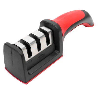 Manueller Messerschärfer 3 Stufen für Grobschliff Feinschliff Wolfram Keramik - Bild 1 von 3