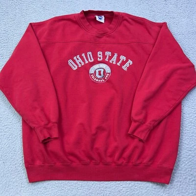 VTG NCAA VF Imagewear Sweatshirt Ohio State Buckeyes Red Mens 2XL Retro Pullover - Image 1 of 4