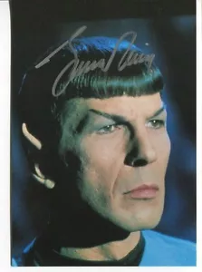 Leonard Nimoy Autograph Star Trek Fringe Autograph Bonanza - Picture 1 of 1