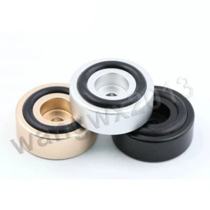 4pcs 30x10mm Aluminum   Isolation Feet Speaker Amplifier CD Player Stand Pad #F1 - Bild 1 von 4