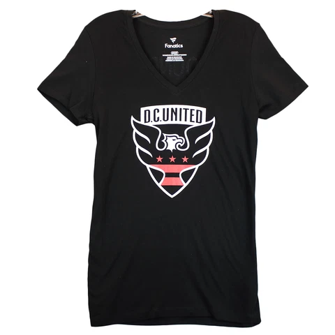 NEW D.C. United Fanatics Wayne Rooney #9 Name and Number Women's V-Neck T-Shirt Cover
