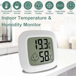 LCD Mini Digital Thermometer Humidity Meter Indoor Temperature Hygrometer - Picture 1 of 10