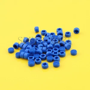 Tapa de punto de seguimiento de puntero de ratón azul de goma 100 un. para pezón de computadora portátil HP COMPAQ - Imagen 1 de 4