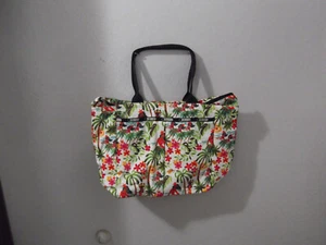 LESPORTSAC Tote Bag Hawiian Style 18.5"in Wide 12.5"in Deep Extra Front Pocket - Picture 1 of 17