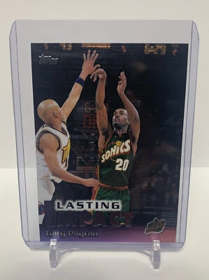 2000 Topps Gary Payton Lasting Impact Insert 🏀 - Image 1 of 2