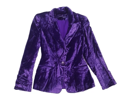 Ralph Lauren Purple Label Women's Velvet Jacket, Purple, X-Small - Image 1 of 4