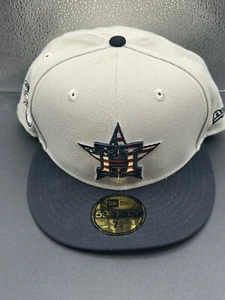 New Houston Astros 2024 Fourth of July New Era 59FIFTY Fitted Hat 7 5/8 USA - Picture 1 of 7