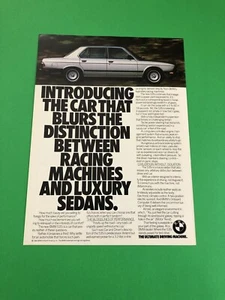 1984 1985 BMW 535i VINTAGE ORIGINAL PRINT AD ADVERTISEMENT PRINTED - Picture 1 of 1