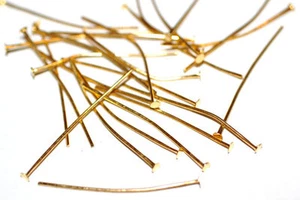 100 Stck. Goldkopfstifte 35 mm 7 mm Stärke 1-3 Tage Versand - Bild 1 von 1