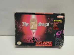 The 7th Saga (Super Nintendo, 1993) SNES Complete with Map TESTED Authentic - Picture 1 of 11