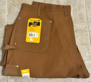 NEW Carhartt Loose Fit Firm Duck Double-Front Utility Work Pant Mens 40x32 Brown - Picture 1 of 1