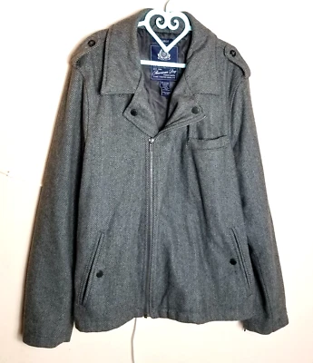 Chaqueta de lana American Rag CIE para hombre vintage gris mezclada XXL Foto 1 de 4
