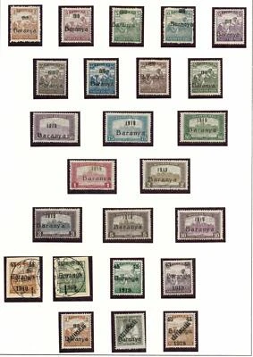 HUNGARY 1919 Baranya Serbian Occupation, Cpl VF MH/* Collection, Must LOOK - Image 1 of 3