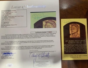 Dizzy Dean signed HOF Plaque Postcard Chicago Cubs St Louis Cardinals JSA LOA - Picture 1 of 1