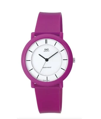 Q&Q Standard Analog Pink Slim Women's Watch White Dial - VQ94J004Y - Image 1 of 4