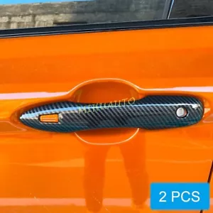Carbon Fiber Car Front Door Handle Strip Cover Trim For 2023-2024 Toyota Prius - Picture 1 of 7