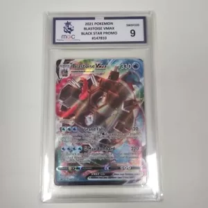 Blastoise VMAX 2021 Black Star Promo SWSH103 - MGC 9 - Graded Pokemon Card - Picture 1 of 7